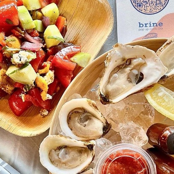 Brine Crudo and Oysters